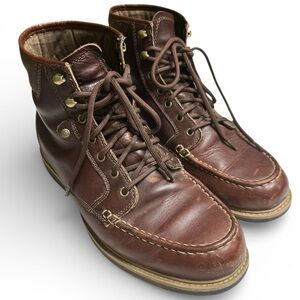 Farwest T-Max Insulated Leather Moc Toe Boots Brown Men’s Size 10.5